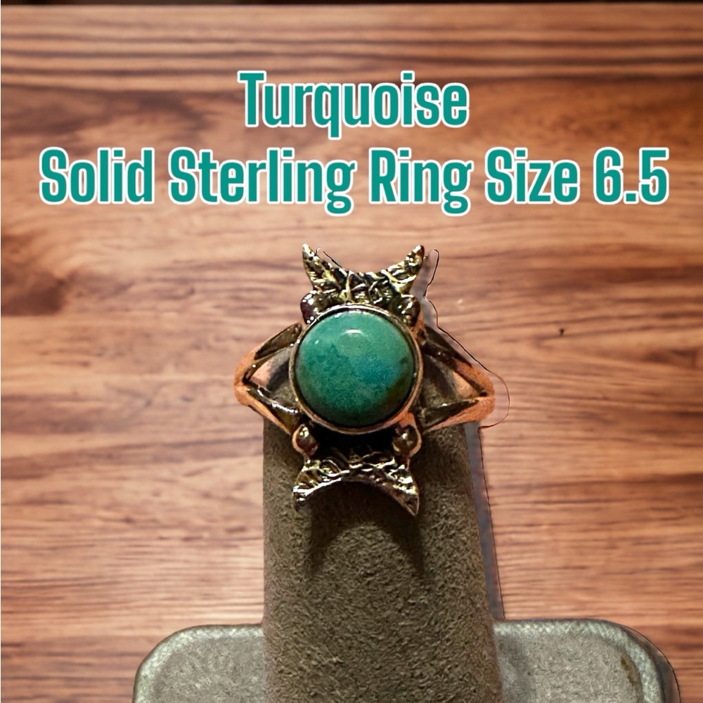 Turquoise Solid Sterling Silver Ring
